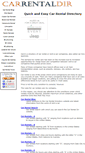 Mobile Screenshot of carrentaldir.com